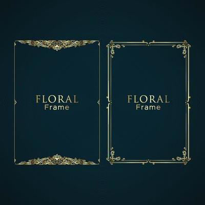 Elegand Floral Ornament Frame Bundle