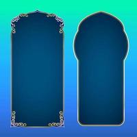 Islamic badge frame, for islamic background decoration vector