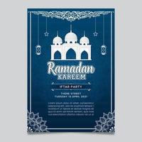 Ramadan Kareem , Iftar Party Invitation vector