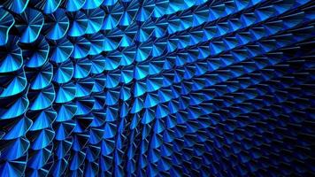 Abstract loop motion blue geometric circle pattern video