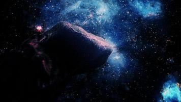 espaço rock scence através da exploração via láctea galáxia video