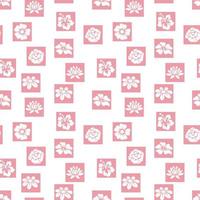 Cute flower seamples pattern design vector