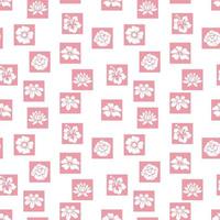 Cute flower seamples pattern design vector