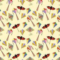 Cute seamples pattern design vector
