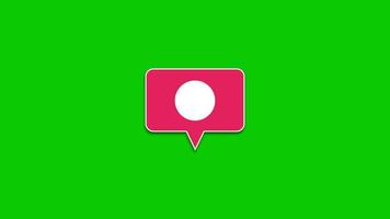 animiertes Instagram-Follower-Symbol Green-Screen-Video video