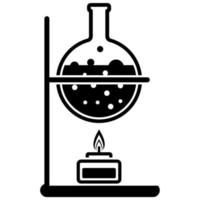 icono de equipo de laboratorio de ciencias. vector