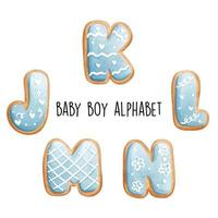 baby boy alphabet. Vector illustration