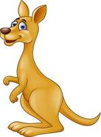 Happy kangaroo cartoon vector