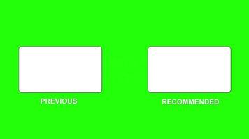 Endbildschirmanimation auf grünem Bildschirm, geeignet für jedes Video
