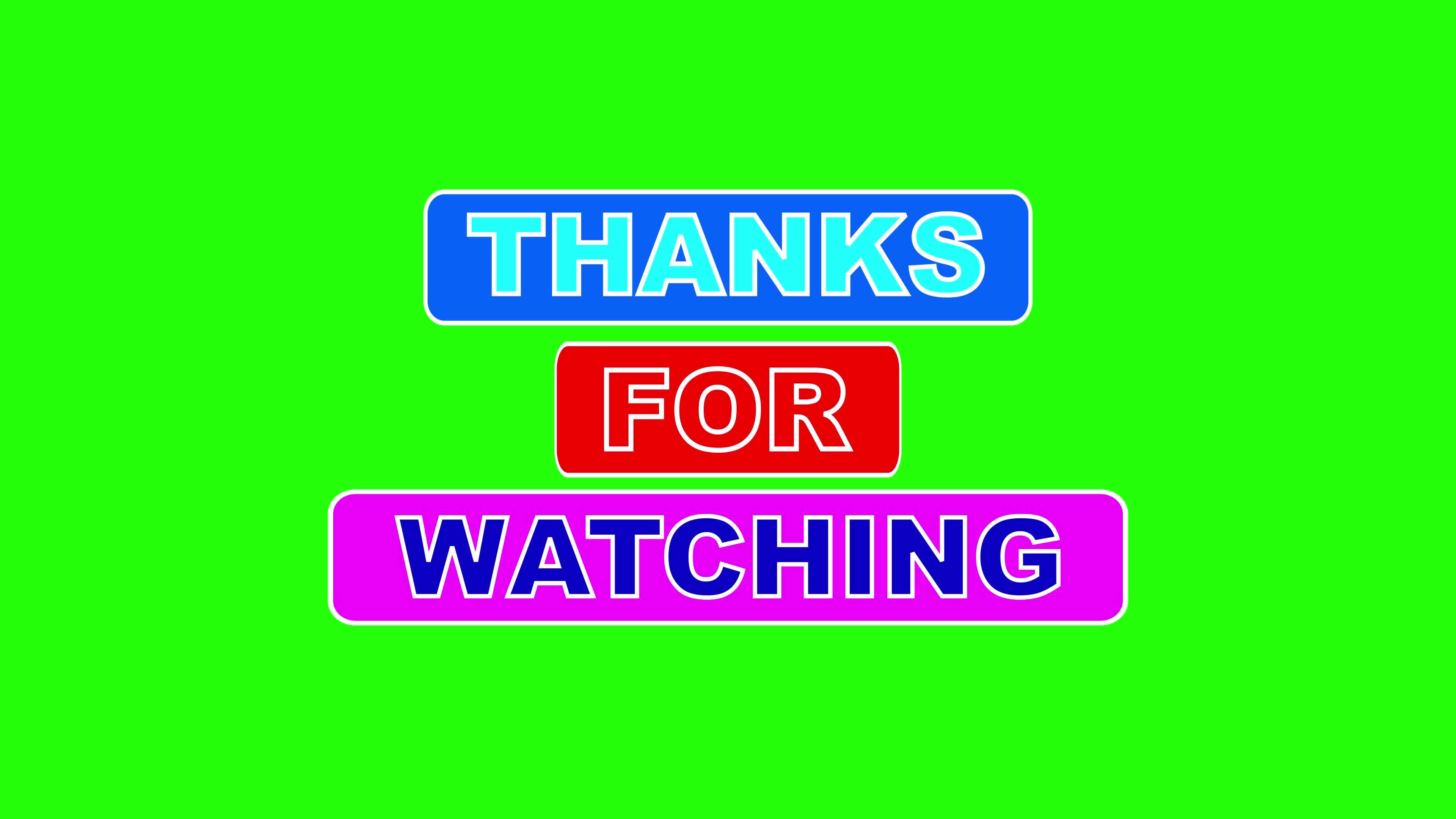 Thanks For Watching Templates Stock Video Footage for Free Download