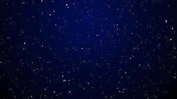 vuelo animado a través de las estrellas y la nebulosa azul en el espacio adecuado para el fondo u otros videos