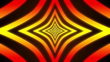 estrelas animadas com fundo brilhante gradiente laranja - fundo de movimento abstrato de túnel 3d video