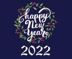 Abstract Happy New Year 2022 Design Illustration Vector