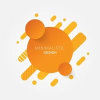 Abstract minimal circle modern background. vector