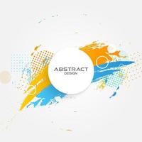 Abstract circle banner grunge design. vector