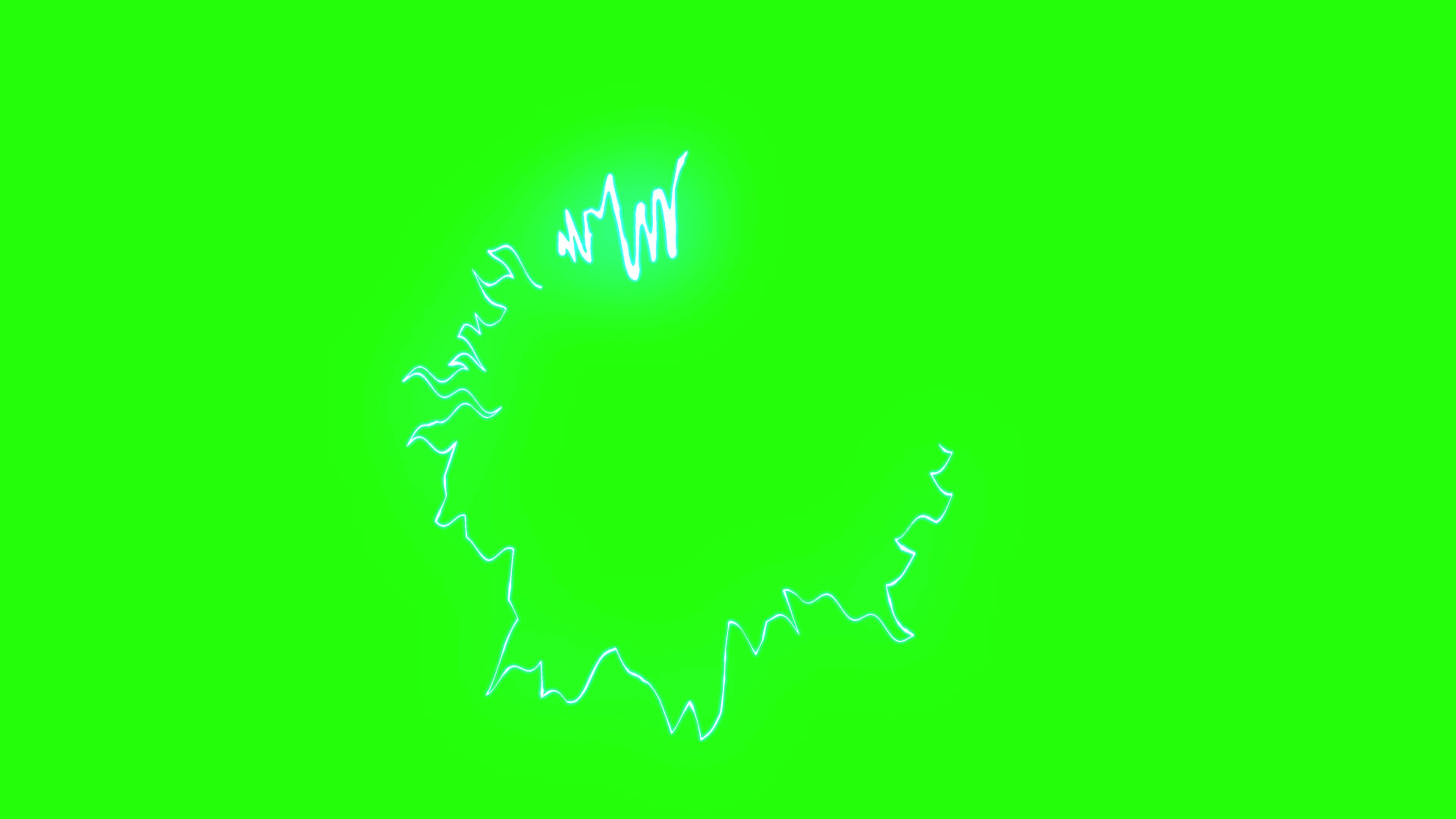 Lightning effects animation on green screen 8079140 Stock Video at Vecteezy