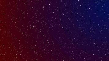 animato che vola attraverso le stelle e blu e rosso nello spazio adatto per lo sfondo o altri video