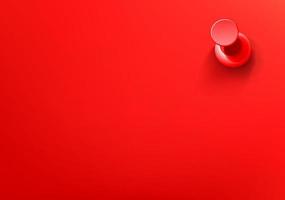 Vector wallpaper with red pin. 3d vector background with copy space