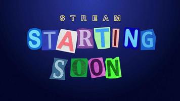 animation stream startar snart lösen sedlar papper cut video