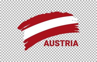 Flag of Austria with transparent background vector