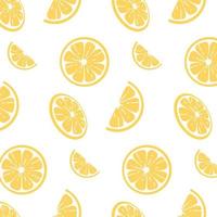 Pattern with lemon slices. Vector illustration.Doodle style. pattern with lemons.