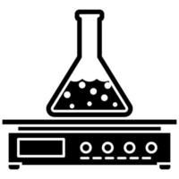 icono de equipo de laboratorio de ciencias. vector