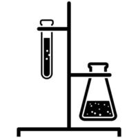 icono de equipo de laboratorio de ciencias. vector