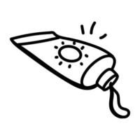 An icon of sunblock doodle design vector