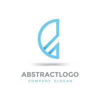 símbolo de icono de logotipo de letra e abstracto vector