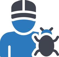 ilustración de vector de hombre antibacteriano en un fondo. símbolos de calidad premium. iconos vectoriales para concepto y diseño gráfico.