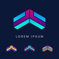 Abstract business Logo Design, Colorful unique Icon Template vector