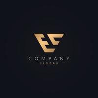 Letter EC luxurious Logo Design Template. Unique Style golden and black color initial based Monogram. logotype C and E Symbol Icon Vector element.