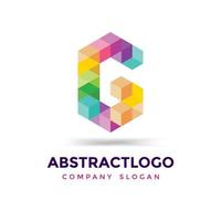 logotipo de letra creativa g elemento de diseño colorido, plantilla de vector de monograma del alfabeto g.