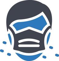 face mask vector illustration on a background.Premium quality symbols.vector icons for concept and graphic design.
