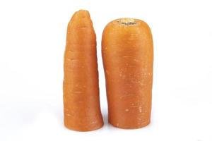 Carrots on a white background photo