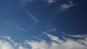 8K Only Cirrus Clouds In The Blue Sky video