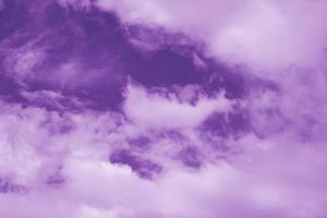 Clouds and purple sky abstract background photo