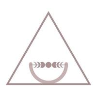 Minimalist Boho Graphic Symbol Icon. Simple Boho Minimalist Silhouette Decoration Icon Element for T Shirt or Poster Print vector