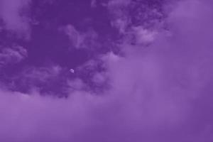 Clouds and purple sky abstract background photo