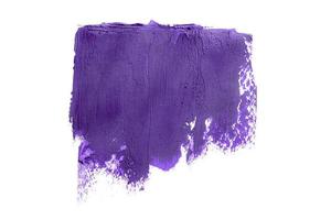 purple brush isolated on white background photo