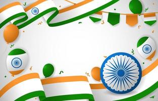 plantilla de fondo del día de la independencia de la india vector