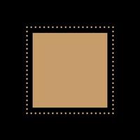 silueta de símbolo de oro beige minimalista boho. plantilla de impresión de póster boho. fondo de patrón de icono de elemento gráfico boho vector