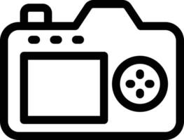 ilustración de vector de cámara fotográfica en un fondo. símbolos de calidad premium. iconos vectoriales para concepto y diseño gráfico.