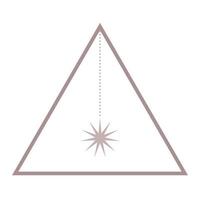 Minimalist Boho Graphic Symbol Icon. Simple Boho Minimalist Silhouette Decoration Icon Element for T Shirt or Poster Print vector