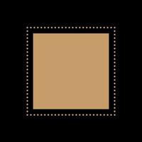 silueta de símbolo de oro beige minimalista boho. plantilla de impresión de póster boho. fondo de patrón de icono de elemento gráfico boho vector