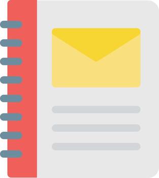 notebook vector illustration on a background.Premium quality symbols.vector icons for concept and graphic design.