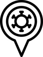 location corona vector illustration on a background.Premium quality symbols.vector icons for concept and graphic design.