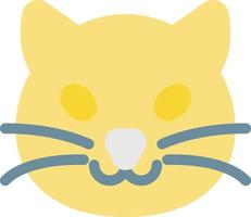 ilustración de vector de gato en un fondo. símbolos de calidad premium. iconos vectoriales para concepto y diseño gráfico.