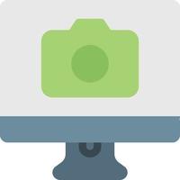 screen camera vector illustration on a background.Premium quality symbols.vector icons for concept and graphic design.