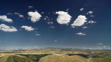 8K Partly cloudy sky in terrestrial geography video